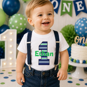 Bébé T-shirt rayé pour garçon pour son premier annivers