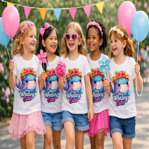 Bébé T-shirt Stay Whaley Cute pour filles