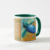 Bébé Tortue de mer Mug (Devant droit)