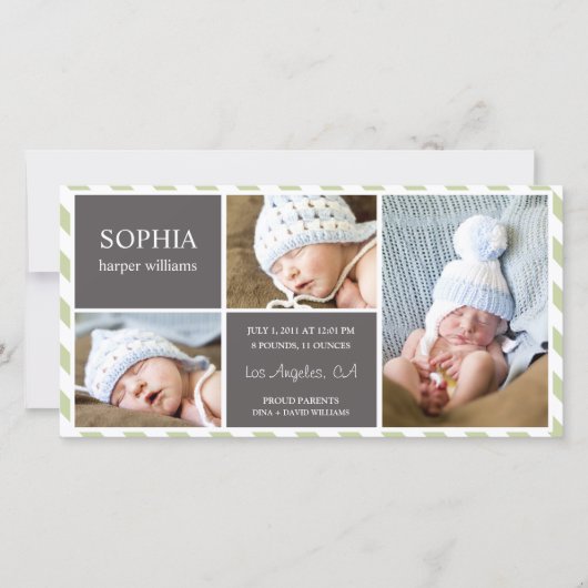 BÉBÉ TOUS LES JOURS | FAIRE-PART DE NAISSANCE (Devant)