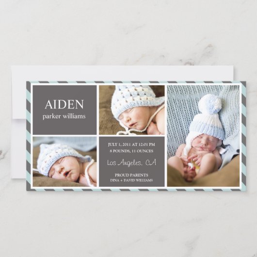 BÉBÉ TOUS LES JOURS | FAIRE-PART DE NAISSANCE (Devant)