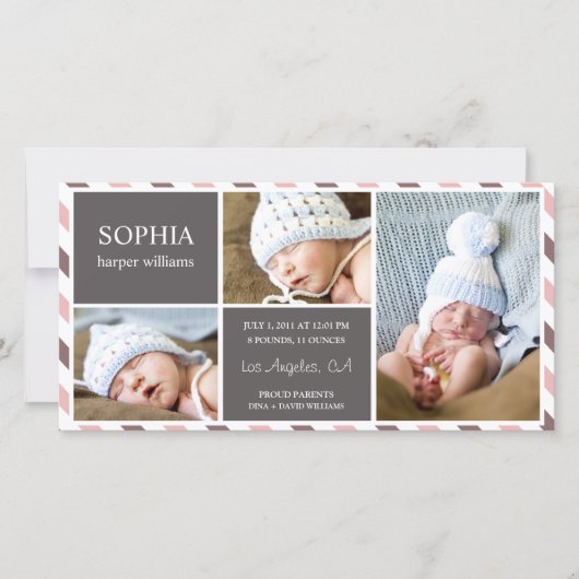 BÉBÉ TOUS LES JOURS | FAIRE-PART DE NAISSANCE (Devant)