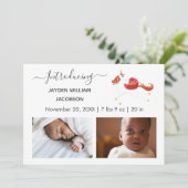 Bébé très élégant Photo Faire-part de naissance Un (Debout devant)