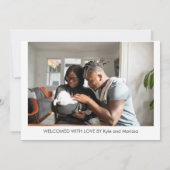 Bébé très élégant Photo Faire-part de naissance Un (Dos)