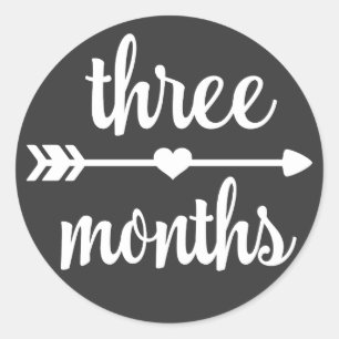 Bébé Trois Mois Stickers Milestone