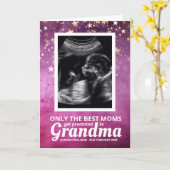 Bébé Ultrasound Grand-mère Faire-part de grossesse (Fleur jaune)