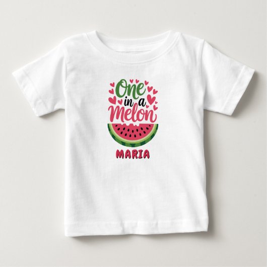 Bébé Un T-Shirt pour une fille d'anniversaire Une pastè (Devant)