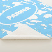 Bébé Vache bleue Imprimer couverture Sherpa (3/4)