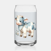 Bébé Vache Gingham Bleu Pastel Esthétique Ferme (Verso)
