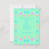 BÉBÉ VERT À LA MINTE SOAUT BABY SHOWER RSVP (Dos)