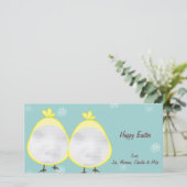 Bébé vert poussin Cartes photos de Pâques (Debout devant)