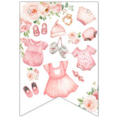 Bébé vêtements fille baby shower Bunting drapeaux (Premier drapeau)