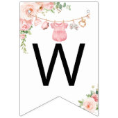 Bébé vêtements fille baby shower Bunting drapeaux (Troisième drapeau)