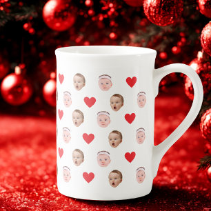 Bébé visage, Mug photo personnalisée, Cadeau bébé