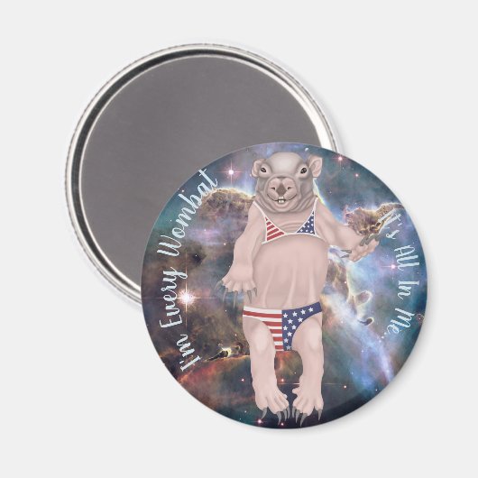 Bébé Wombat Magnet (Recto/Verso)