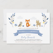 Bébé Woodland Brunch Invitation (Devant)