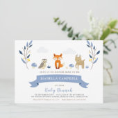 Bébé Woodland Brunch Invitation (Debout devant)