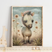 Bébé Zèbre Animal Africain | Impression Murale Zèb