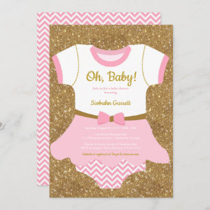 Bébée Invitation à la douche, pyjama, rompre