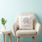 Bébée mignonne fille éléphant Coussin (Chaise)