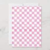 Bébée Rose En vichy Sprinkle Shower Invitation (Dos)