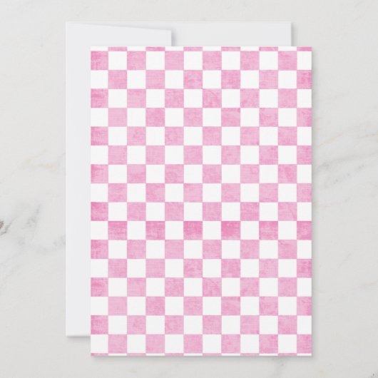 Bébée Rose En vichy Sprinkle Shower Invitation (Dos)