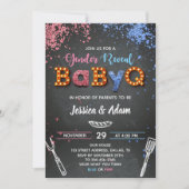 BébéQ Genre Reveal Invitation (Devant)