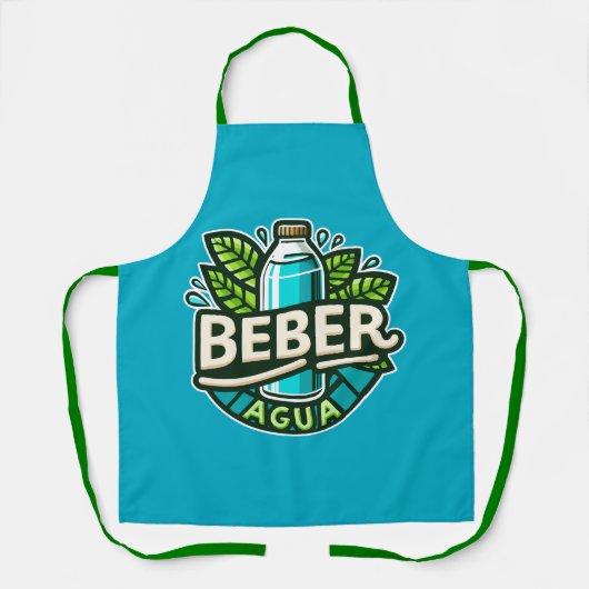 Beber agua schort (Voorkant)