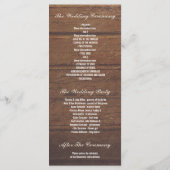 Bébé's Breath Mason Jar Rustic Wedding Programmes (Dos)