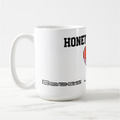 Bébés d'amour de blaireaux de miel avec la tasse (Gauche)