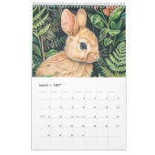 Bébés de la forêt – Calendrier des animaux (Mar 2027)