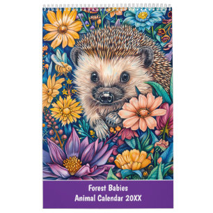 Bébés de la forêt – Calendrier des animaux