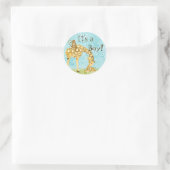 Bébés de la Jungle, Stickers bébé garçon - Bleu (Sac)