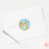 Bébés de la Jungle, Stickers bébé garçon - Bleu (Enveloppe)