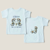 Bébés de plage hippocampes océan personnalisé (Design Recto & Verso)