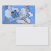 Bébés de vol et carte de visite de cigogne (Devant / Derrière)