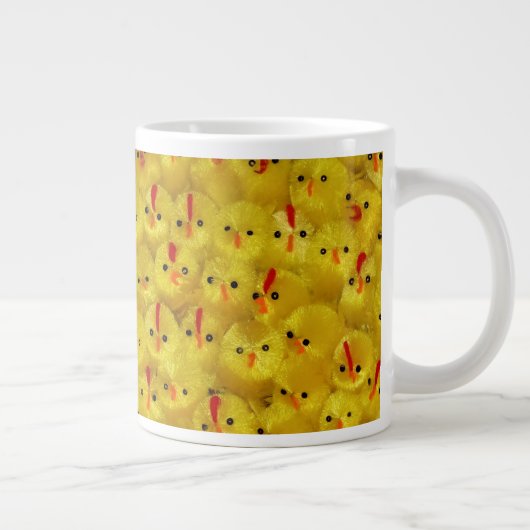 Bébés mignons de Pâques Jaunes JUMBO Mug (Droite)