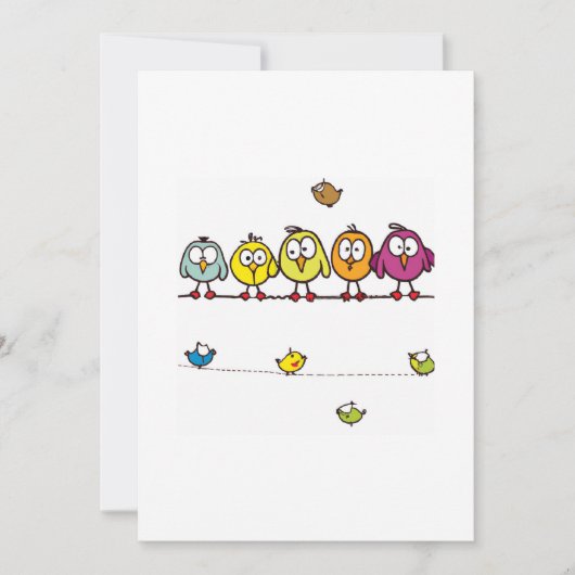 Bébés mignons pour votre invitation mignonne (Devant)