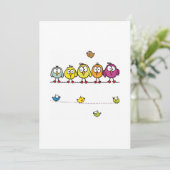 Bébés mignons pour votre invitation mignonne (Debout devant)