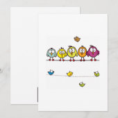 Bébés mignons pour votre invitation mignonne (Devant / Derrière)