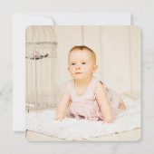 Bébés Numéro 1 1er Anniversaire Cartes photos (Dos)