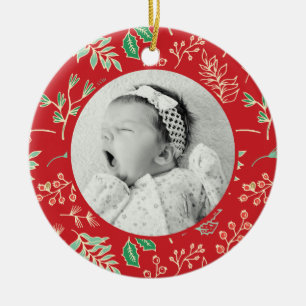 Bébés Premier Noël Ornement Motif de Noël
