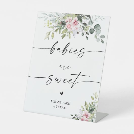 Bébés rose pâle vert sont doux signe (Recto)