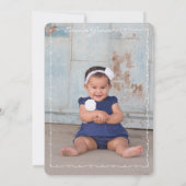 Bébés une invitation de partie d'an (Dos)