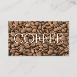 Beboet eenvoudige 'Big Word Coffee Loyalty' Klantenkaartje