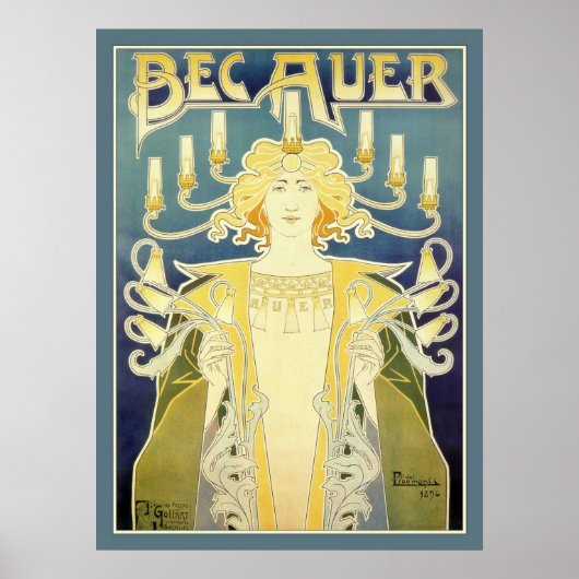 Bec Auer (blauw) Poster (Voorkant)
