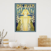 Bec Auer (blauw) Poster (Keuken)