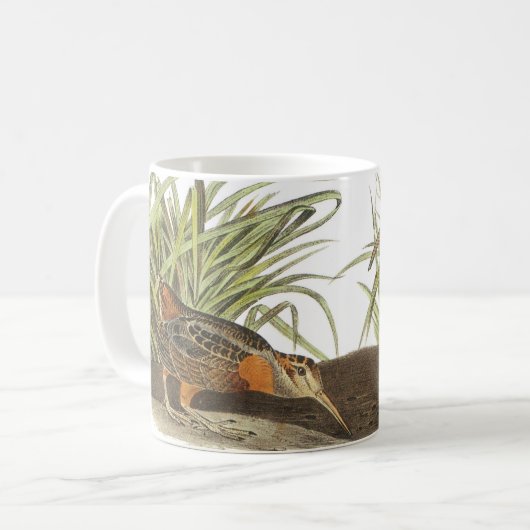Bécasse américaine par Audubon Coffee Mug (Devant gauche)
