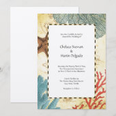 Bécasseau des Caraïbes marine Carte Rustique et Co (Devant / Derrière)