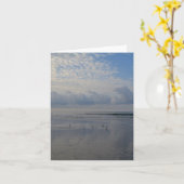 Bécasseaux à la carte de note de plage de lever de (Fleur jaune)